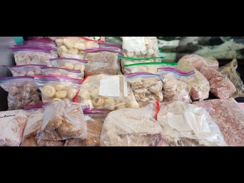 Видео: Заготовка полуфабрикатов в морозилку / Preparation of semi-finished products in the freezer
