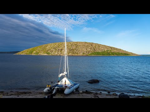 Видео: Парусный поход по Белому морю на катамаране «SibCat-21».