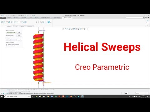 Видео: Creo Parametric — спиральные развёртки