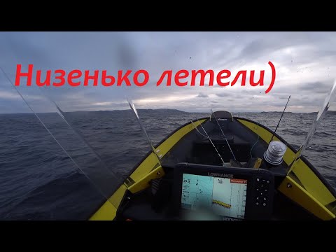 Видео: Риб  Сивуч  480  летящий по волнам  или рыбалка в Баренцухе в хорошую волну.