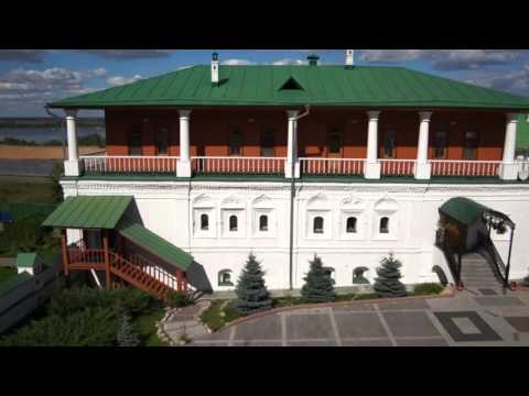 Видео: Нижегородский Вознесенский Печерский мужской монастырь с неба - летняя версия