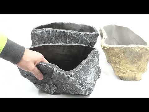 Видео: Кашпо для цветов из прочного камня для дома и дачи