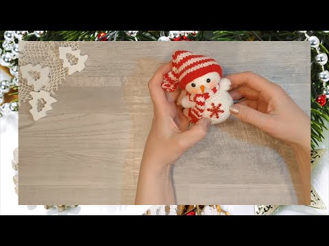 Видео: Как связать снеговика крючком. Часть 1. МК.