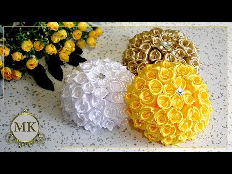 Видео: Цветы из лент. Новый лепесток. МК. Канзаши. / DIY. Kanzashi. Ribbon flowers. New petal.