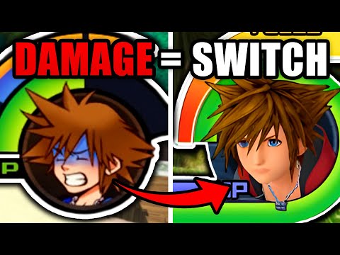 Видео: Kingdom Hearts, но когда я получаю урон, игра меняется!