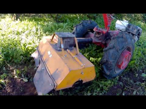 Видео: Сморгонская фреза для мотоблока МТЗ в работе