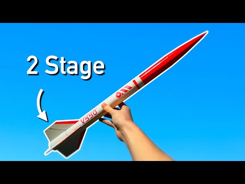 Видео: Как сделать модель двухступенчатой ​​ракеты // Испытательный полет Orion 6