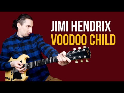 Видео: Как играть Jimi Hendrix Voodoo Child на гитаре