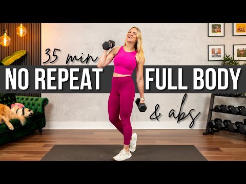 Видео: 35 мин. Силовая тренировка на все тело и пресс без повторений | Наращивайте мышцы дома!