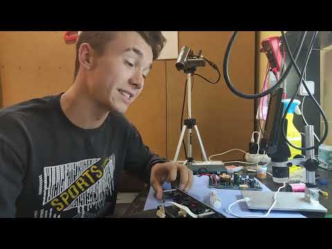 Видео: mystery mtb-250 хрипит звук /не включается/ греется и потребление 11A