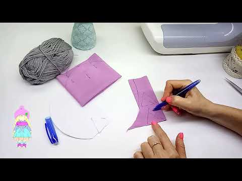 Видео: Как сшить шапочку для куклы