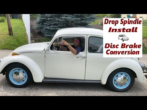 Видео: ПЕРЕОБОРУДОВАНИЕ ДЛЯ ДИСКОВЫХ ТОРМОЗОВ VW BEETLE! Установка шпинделя Beetle Drop — Beetle опущен