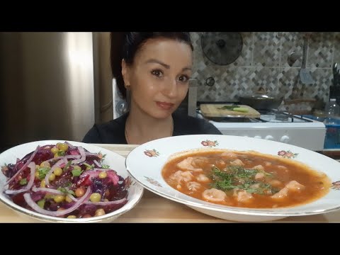 Видео: MUKBANG🥟Чучвара с Бульоном🥘Домашнее Насилие😒#мукбанг#неасмр#