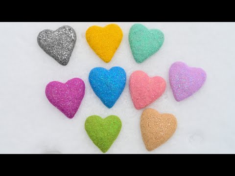 Видео: Felted sparkling hearts/ Валяем сверкающие сердца.