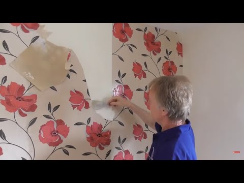 Видео: Как быстро снять обои без использования отпаривателя
