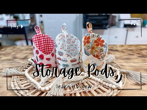 Видео: Научитесь шить | Контейнеры для хранения, контейнеры для тканей