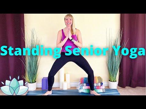 Видео: Йога стоя для пожилых людей - Йога для пожилых людей - Йога стоя - Йога для пожилых людей