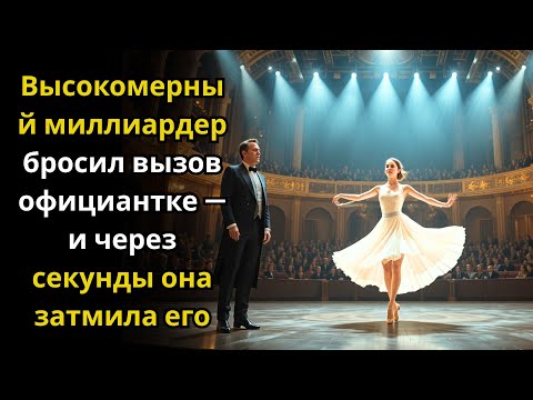 Видео: Высокомерный миллиардер бросил вызов официантке — и через секунды она затмила его