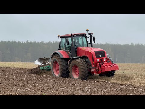 Видео: Осенняя пахота / БЕЛАРУС 3522 /