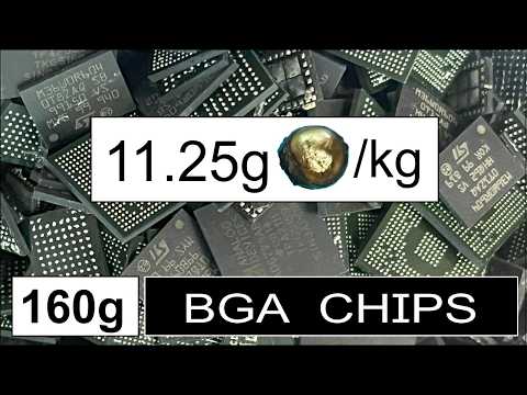 Видео: 160 г BGA-чипов — хороший выход