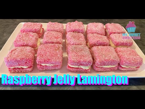 Видео: Малиновое желе Ламингтон - мои сладкие амбиции