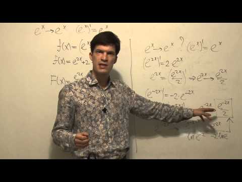 Видео: Таблица первообразных