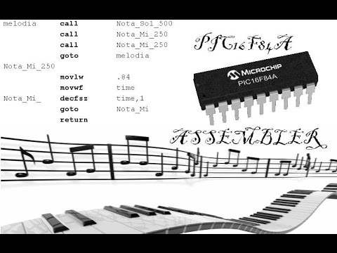 Видео: 43. Простой музыкальный звонок на микроконтроллере PIC. Часть 2. (Урок 36. Теория)