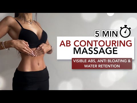 Видео: 5 MIN AB CONTOURING MASSAGE | Массаж для тонуса пресса и уменьшения вздутия живота | Eylem Abaci