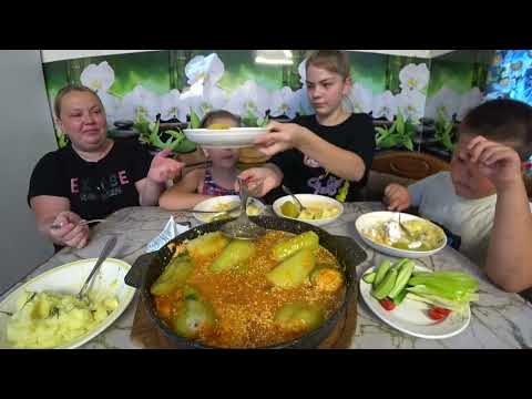 Видео: Мукбанг фаршированный перец 🌶 