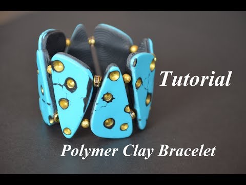 Видео: polymer clay bracelet Tutorial Fimo Armband браслет из полимерной глины мк