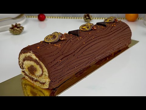 Видео: Идеальное сочетание👌Шоколадно-апельсиновое Святочное полено! Лучший рождественский десерт🎄
