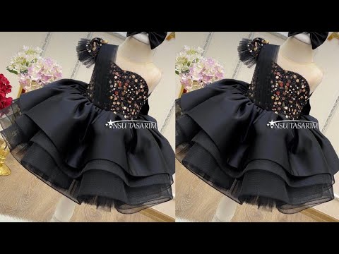 Видео: Сшейте это великолепное рождественское бальное платье для 3-летнего ребенка / Простой мастер-класс