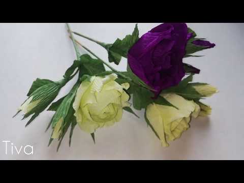 Видео: Роза из гофрированной бумаги!