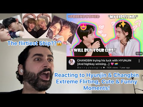 Видео: Реакция на экстремальный флирт Хёнджина и Чанбина, милые и забавные моменты с Чанджином — Stray Kids