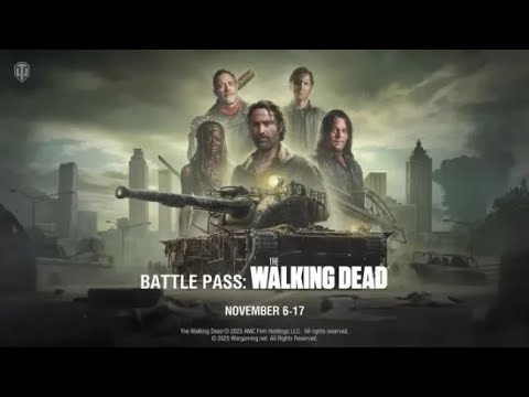 Видео: World of Tanks. Стрим №1. Боевой пропуск: The Walking Dead. Начало.