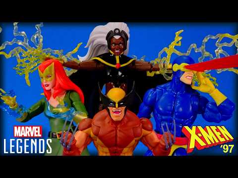 Видео: Обзор эксклюзивной фигурки Hasbro от Marvel Legends X-Men '97 Росомаха Шторм Джин Грей Циклоп Пульс!