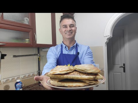 Видео: Турок готовит ЛЕПЕШКИ С ТВОРОГОМ на сковороде - КЕФИРНОЕ ТЕСТО БЕЗ ДРОЖЖЕЙ \ Дешевый рецепт