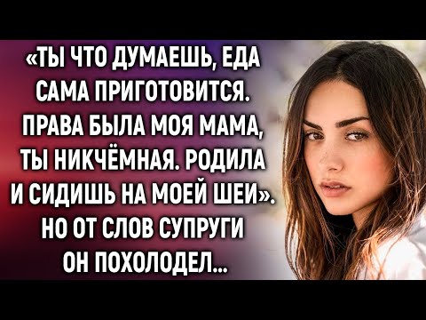 Видео: «Ты что думаешь, еда сама приготовится. Права была моя мама»… Но от слов супруги он…