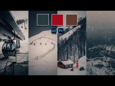 Видео: Снежный минимализм / Обработка в Lightroom / RAW для урока