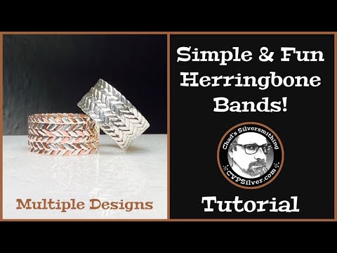 Видео: Изготовление колец в ёлочку: совет по серебряному делу