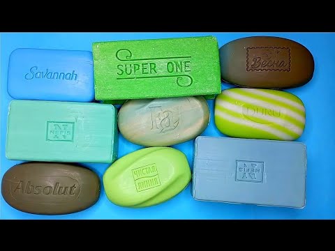 Видео: ASMR cutting soap🩵💚🩵💚🩵 carving soap/резка сухого мыла