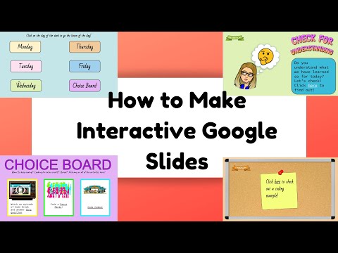 Видео: Как создать ИНТЕРАКТИВНЫЕ презентации Google (все основы и кое-что еще!)