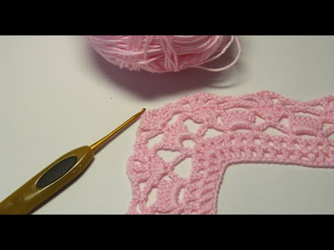 Видео: Кайма, обвязка края крючком