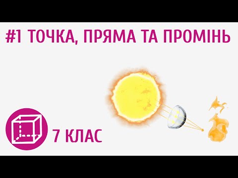 Видео: Точка, пряма та промінь #1