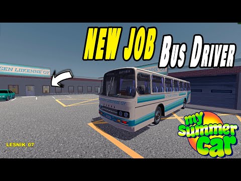 Видео: НОВАЯ РАБОТА ! ВОДИТЕЛЬ АВТОБУСА В MY SUMMER CAR