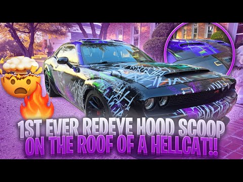 Видео: «Впервые в истории воздухозаборники Redeye установлены на крышу Hellcat! 🔥 Уникальная сборка!»