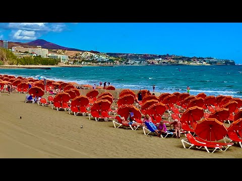 Видео: Гран Канария Плайя дель Инглес Бордуолк 26.01.2020