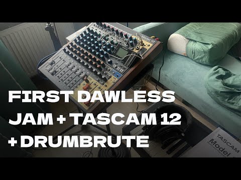 Видео: First DAWless Jam: Tascam 12 + DrumBrute Live | DAWless-сессия: Tascam 12 + DrumBrute