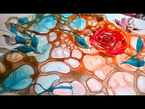 Видео: Придумала новый эффект, который похож на Флюид арт.