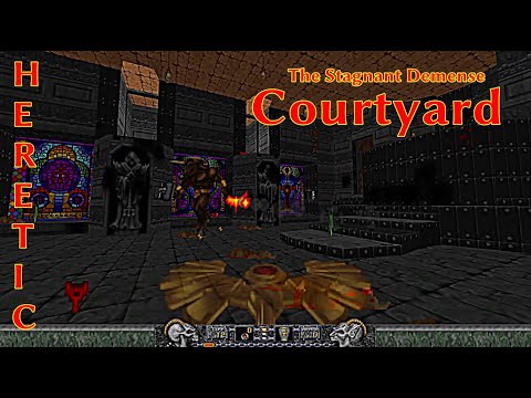 Видео: Heretic - #47 Внутренний двор (Courtyard - E5M4)